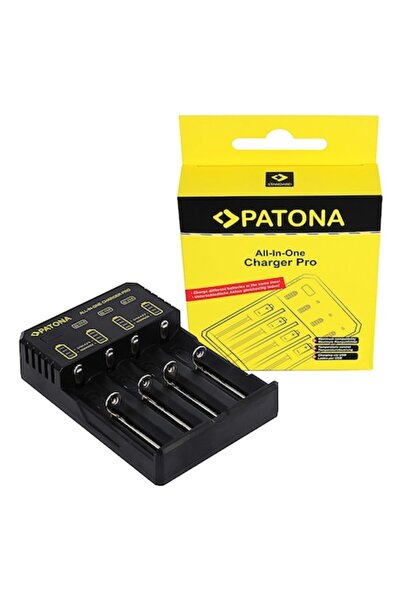 Patona All-in-One Charger Pro USB charger for AA / AAA, 14500, 16340, 18650, ...
