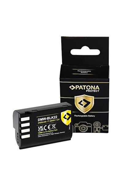 Patona Baterie de protecție DMW-BLK22, 2400mAh, pentru Panasonic Lumix DC-S5 ...
