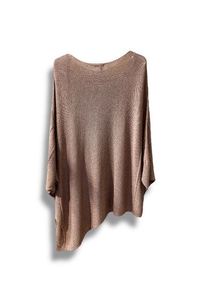 SUMEF Γυναικεία πλεκτή μπλούζα Mercerized – oversized Άνετο Εφαρμογή, με τύπωμα Μπλούζες (Μέγεθος 38-48)