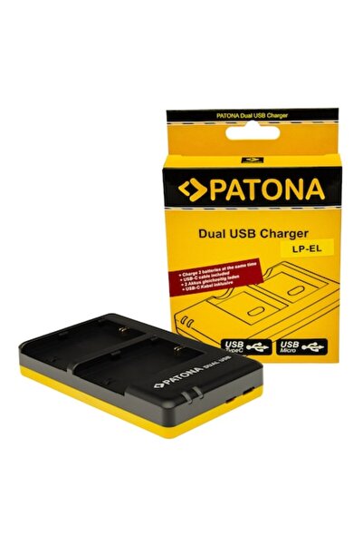 Patona LP-EL Dual USB Charger for Canon Speedlite EL-1, EL-5