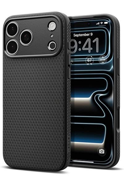 Spigen Liquid Air compatible with iPhone 17 Pro Max case cover (2025) - Matte Black