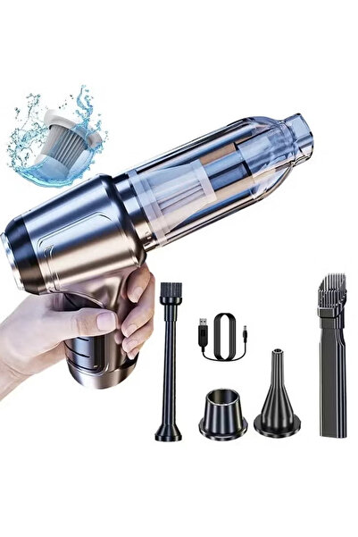 Denx مكنسة كهربائية محمولة للسيارة بقوة شفط هائلة وفلتر احتياطي 120وات ,مكنسة...