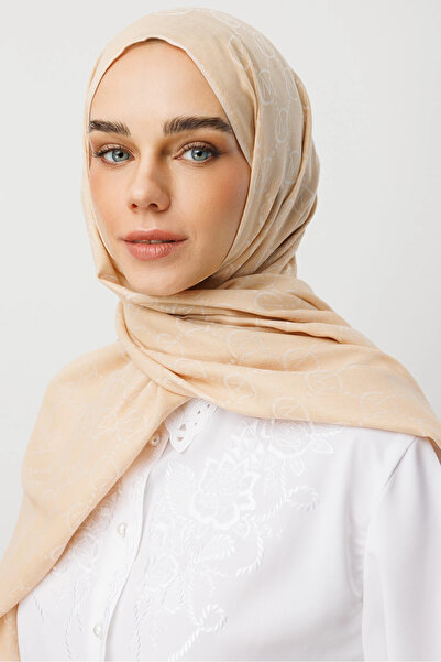 Mooncorn Vanilla Wool Silk Shawl