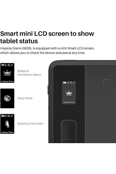 Huion Inspiroy Giano Graphic Tablet, 5080 LPI, Black