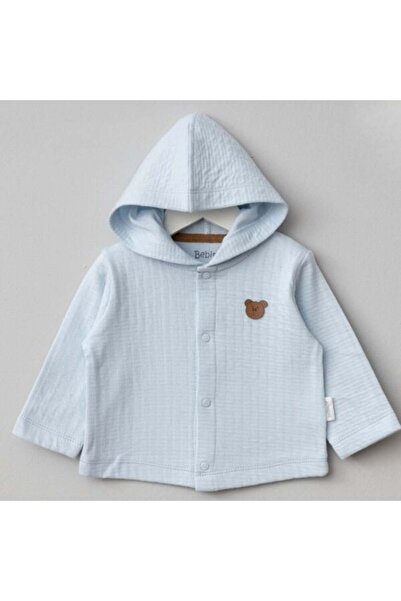 BUDİ HOME Bebitof Hooded Baby Cardigan 80153 Dark Blue