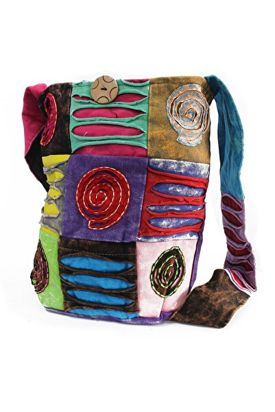 OEM Geantă de umăr din bumbac | Design „Spirala vieții”