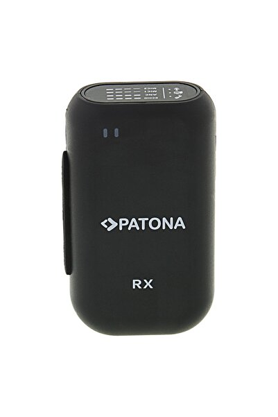 Patona Premium 2x Wireless Lavalier Microphones, 2.4 GHz, ANC, for Smartphone & DSLR