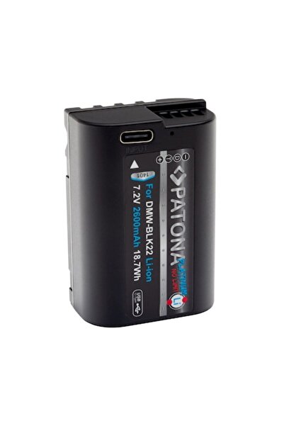 Patona Baterie Platinum DMW-BLK22 2600mAh USB-C pentru Panasonic Lumix S5, G9...