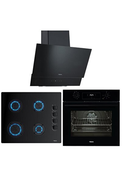 Teka CHEF 5 Siyah Ankastre Set ( HAK 625 BK BÖREK ŞEFİM - GBE 64002 BK - ATV 60 BK )