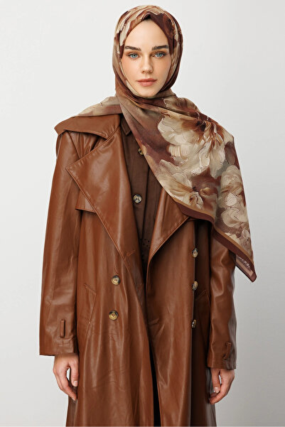 Mooncorn Dried Rose Pattern Hebei Silk Shawl