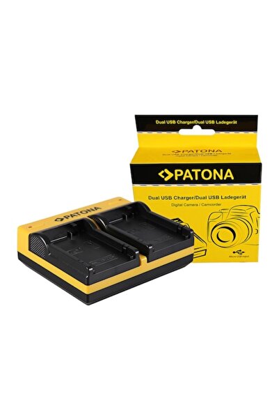 Patona Dual USB Charger with Plates for Canon LP-E8 Battery -