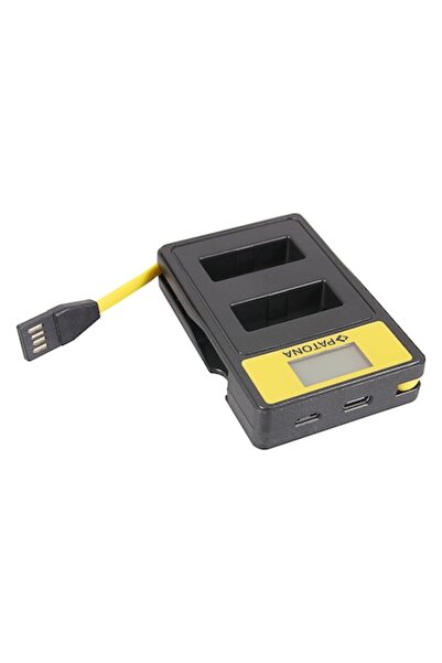 Patona Smart Dual USB LCD Charger for 2 Canon LP-E12 Batteries