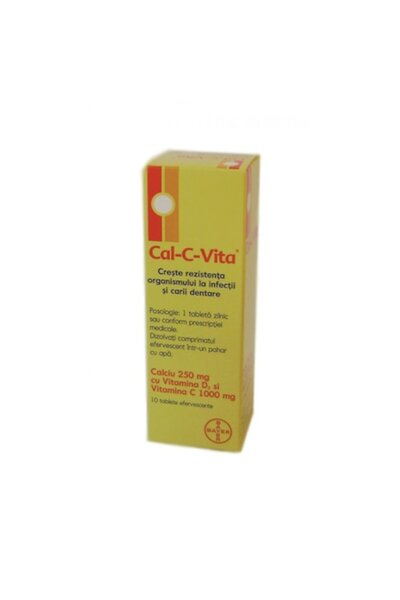 Bayer Cal-C-Vita, 10 comprimate efervescente,