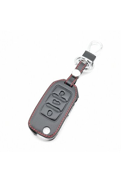 VTH Husă cheie din piele ecologica pentru VW Volkswagen Jetta Golf Polo Bora Skoda SEAT - 3 butoane