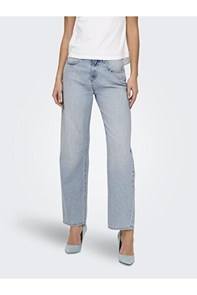 ONLY Onlella Mittlere Taille Gerade Cut Straight-Fit Jeans