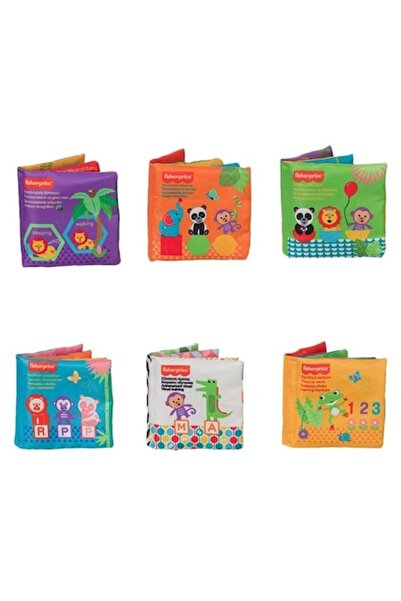 FISHER PRICE Комплект текстилни книги Fisher-Price - 6 части