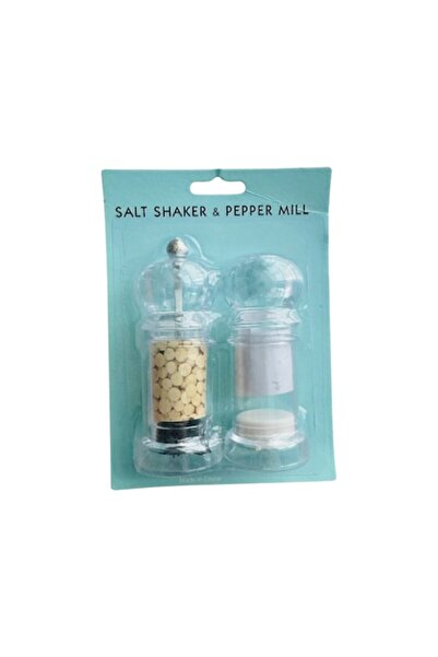 OEM Set of 2 Mini Salt and Pepper Grinders, Plastic, 10 cm