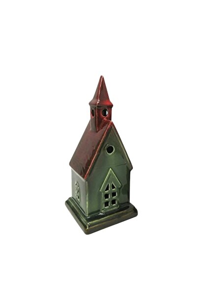 MONDEX HYTTE Căsuță felinar ceramică 10,5 x 10 x 23,5 cm
