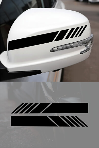 Quart Aksesuar Yan Ayna Şerit Sticker Araba Motosiklet Sticker Oto Sticker