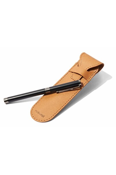 Origin Pen case, made of recycled natural leather, premium, brown