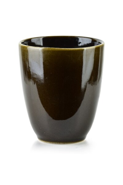 MONDEX Cană BASIC NATURE, ceramică, maro închis, 300 ml, 8,5 x 5 x 10 cm