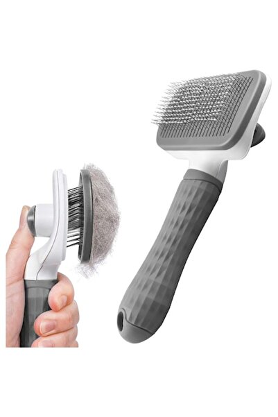 Mascow Perie de îngrijire pentru câini și pisici, curățare automată, ace rotu...