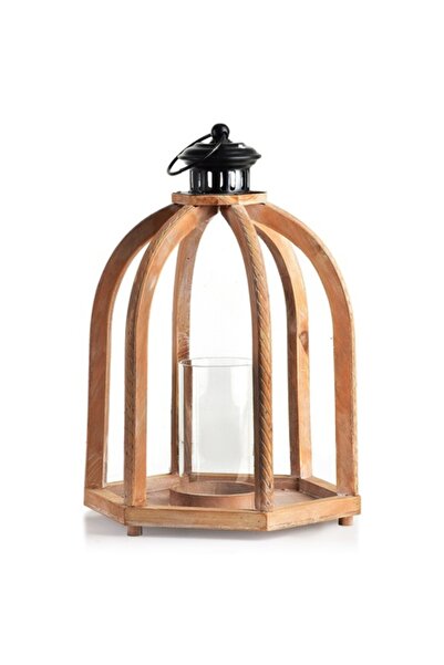 MONDEX Candle holder, Mondex, 29x25.5x41.5 cm, light wood, modern design