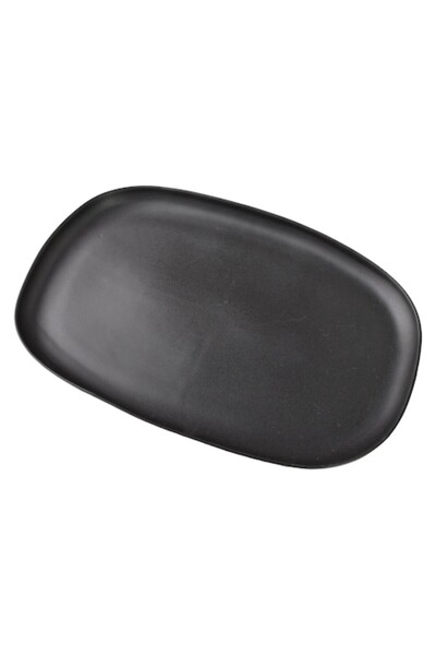 MONDEX Platou de servire 40,5x30x3 cm, ceramică, negru