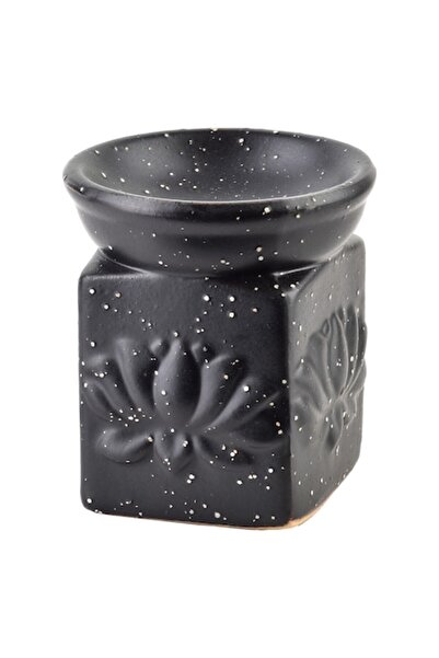 MONDEX difuzor de aromaterapie ceramic negru mat 7 x 5,5 x 7,5 cm