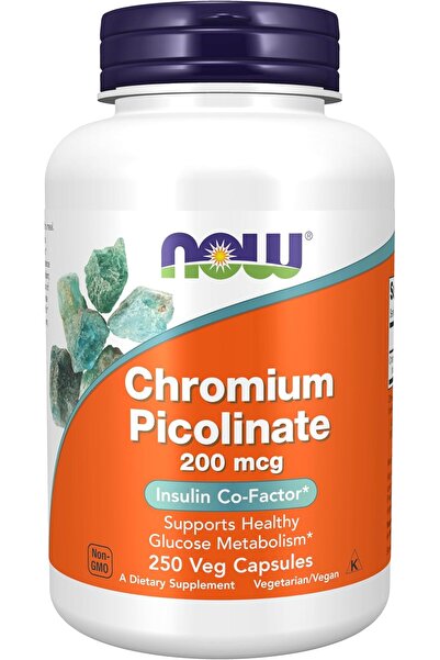 Now Supplements, Chromium Picolinate 200 mcg, 250 Veg Capsules