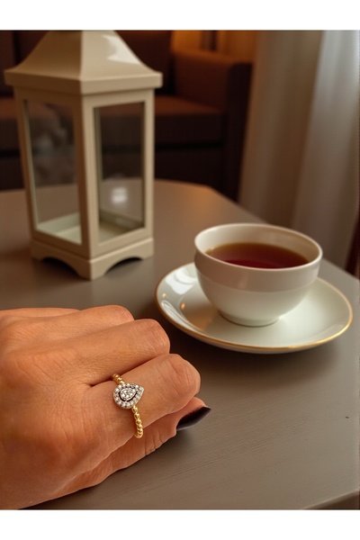 Bo Takı ve Aksesuar خاتم قابل للتعديل بحجر الزركون