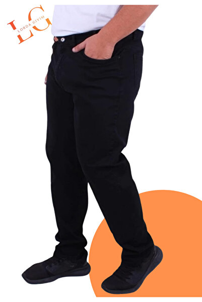 LORDA GİYİM Men's Jeans Pants Oversized Big Size Super Oversized Lycra High Waist Wide Fit