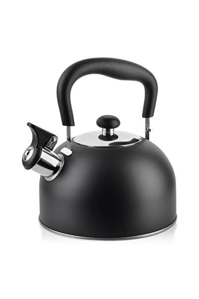 Allesken Fierbător Steve, oțel inoxidabil, 2L, cu fluier, negru