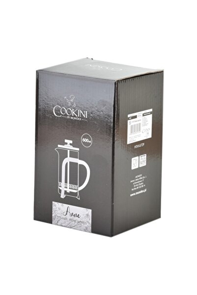 Cookini by MONDEX Cana French Press/Infuzor ANNE Cookini de la MONDEX, Oțel inoxidabil, 600 ml