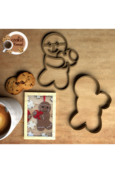 CookieKonsept لغز خبز الزنجبيل |   مجموعة قوالب متوافقة مع الكعك والعجين والط...