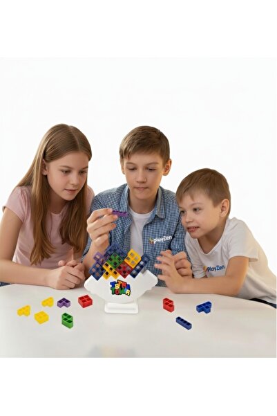 PlayZen Tetra Kule Denge Oyuncağı Eğitici Kutu Oyuncak Tetris Kule Tetra Tower