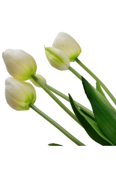 MONDEX Artificial bouquet 5 white tulips 40cm,