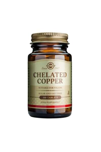 Solgar Chelat de cupru 2,5 mg, 100 comprimate