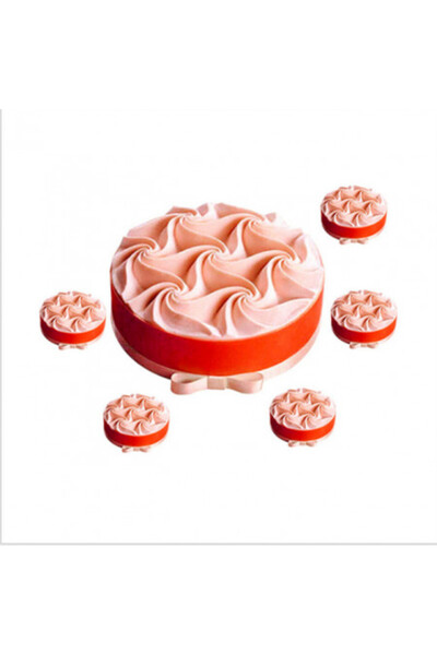 adhoreca Silicone mold for cake, 8 Water Waves (6 cm)