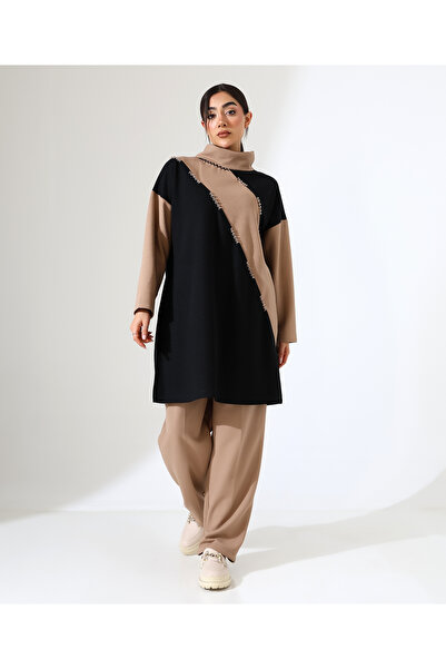 Fi'l Arz Fashion Thessaloniki High-Necked Two-Piece Tunic Set