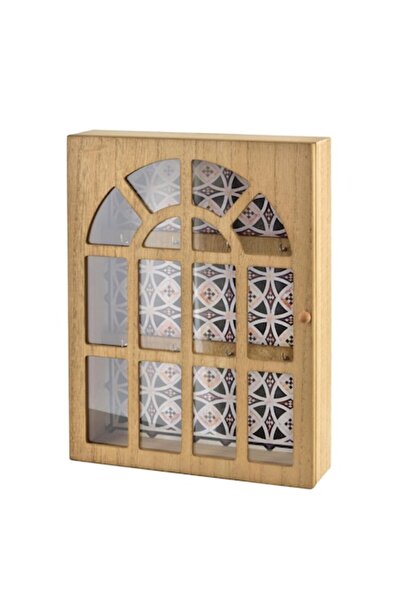 MONDEX Key box STACY, 6 hooks, wood, 28x21x5.5 cm