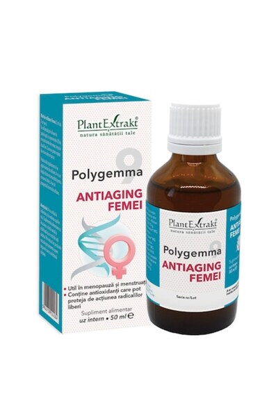 Plantextrakt Polygemma 9 Anti-îmbătrânire pentru femei, 50 ml,