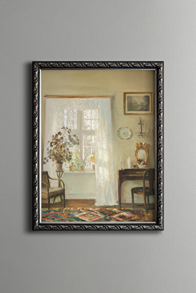 epiqart Rustic Room - Vintage Patterned Frame