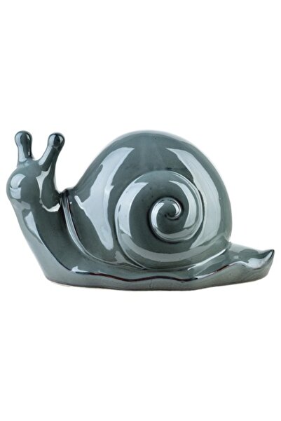 MONDEX Figurină melc ceramică MAVE BLUE, 34,5x18x19,5 cm, albastru marin, des...