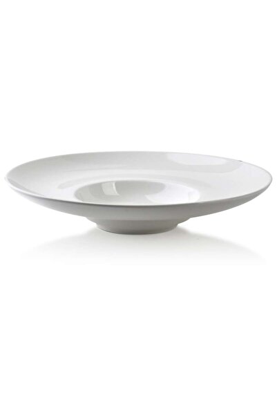 MONDEX deep plate, 27x27x5 cm, porcelain, minimalist design, white