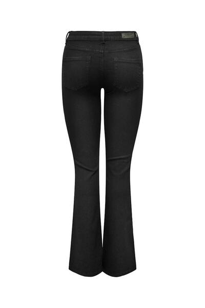 ONLY Γυναικείο μαύρο Onlblush Mid Flared Dnm Rea2343 Noos Jean 15324908-Blackdeni