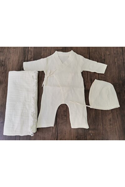 MİNİK ADIMLAR 4 Layer Muslin Romper and Blanket