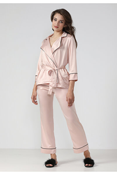 En Privé Iris Satin Pajama - Champagne