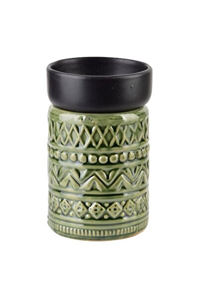 MONDEX Difuzor de aromaterapie ceramic, verde, 7,5 x 7,5 x 12 cm