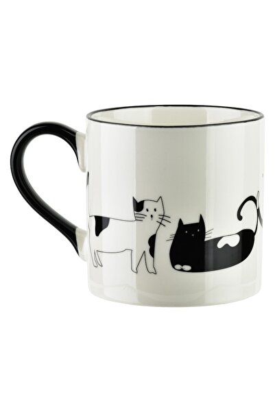 Affekdesign By Mondex COTTELLO mug, 370ml, 9x13x9cm, porcelain, cat motifs
